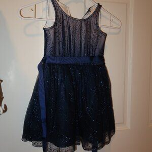 Hannah Banana 3T blue ombre glittery dress